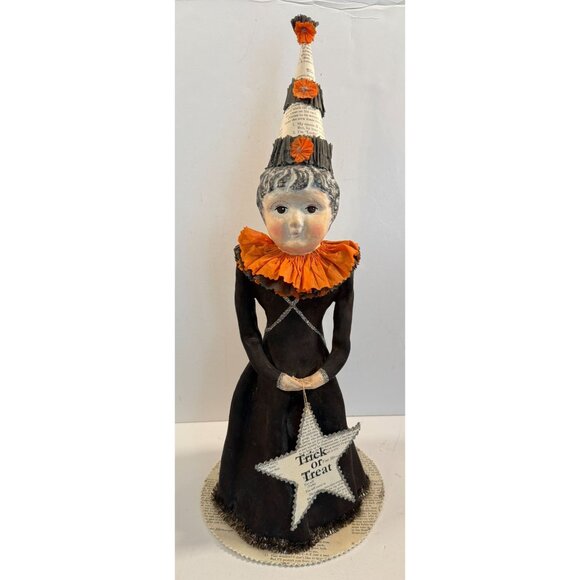 Dee Foust for Bethany Lowe Halloween Trick Or Treat Party Witch 18" Tall - Picture 1 of 12